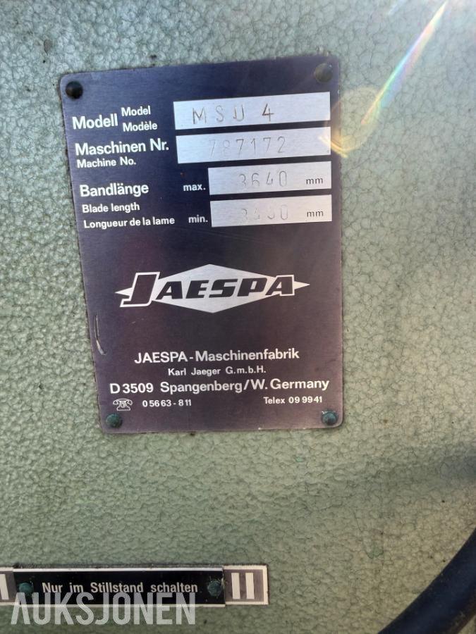 Jaespa MSU 4 - båndsag for metall