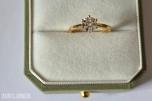 DIAMANT 1,04ct RING I GULT 14K GULL. Str. 54