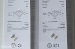 2.00Ct Diamantøredobber i Gult 18K Gull | IGI-sertifisert