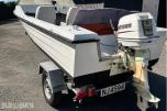 1980 Kavaler 445 med Johnson 30 hk, Lowrance ekkolodd og henger
