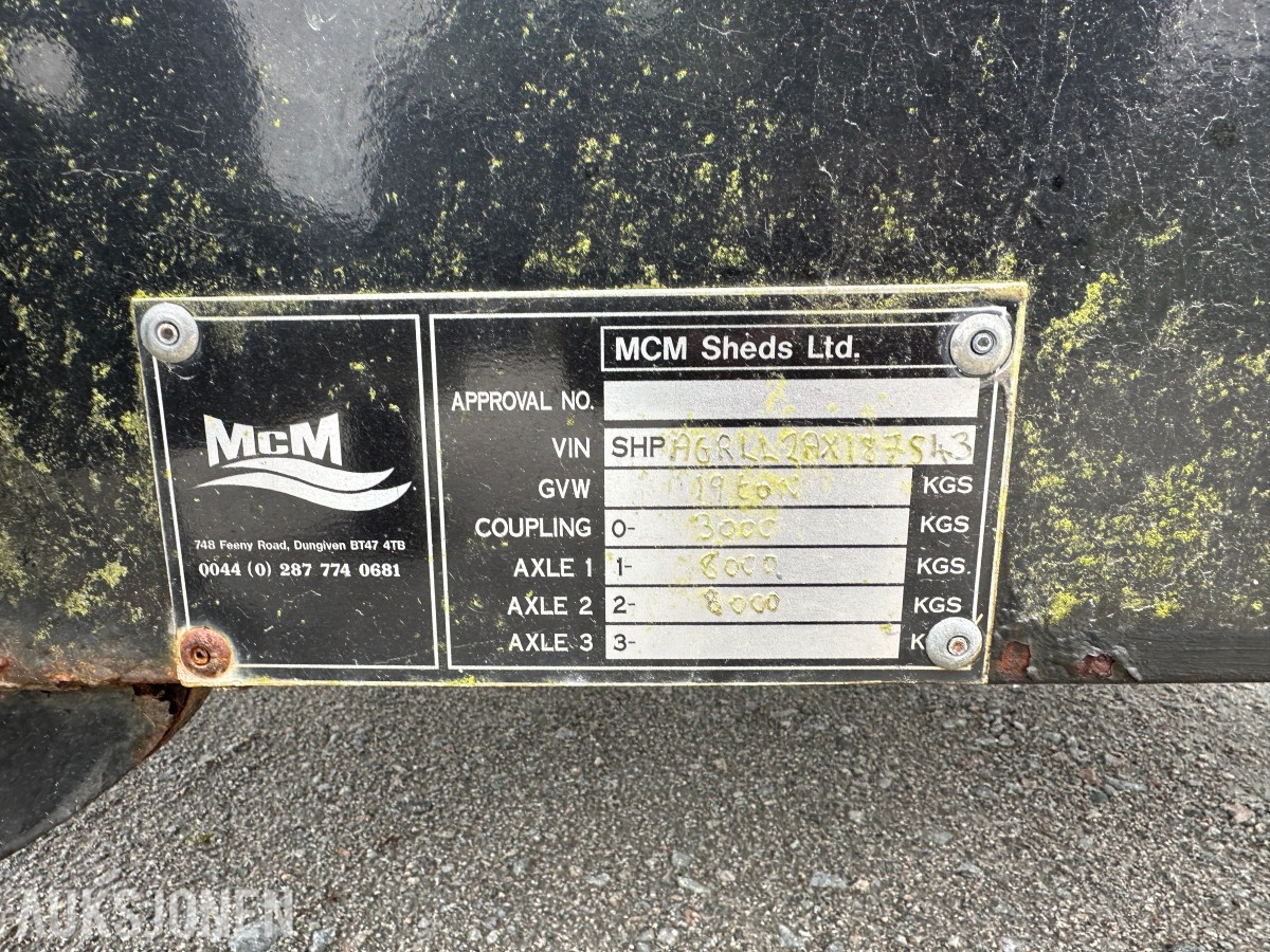 2018 MCM Maxi STD traktorhenger | 19 tonn totalvekt | Ramper