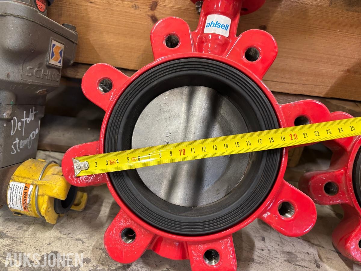 11 stk industriventiler – Thompson, Schmidt, Sigeval og Onnline  – DN100/DN125