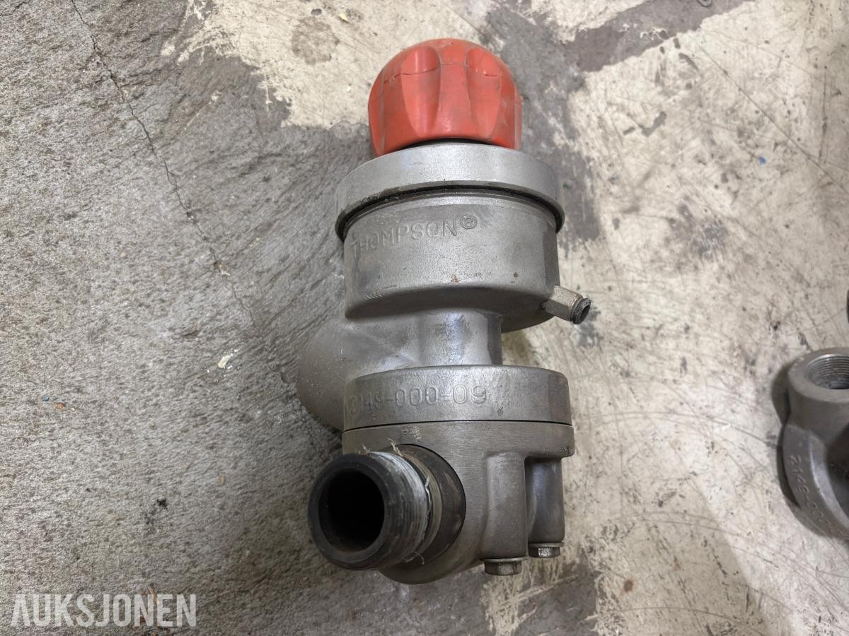 11 stk industriventiler – Thompson, Schmidt, Sigeval og Onnline  – DN100/DN125