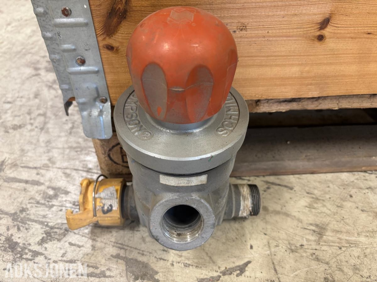 11 stk industriventiler – Thompson, Schmidt, Sigeval og Onnline  – DN100/DN125