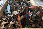 Parti med lastestrammere, jekkestropper og spennbånd  – 6 pallekarmer høy