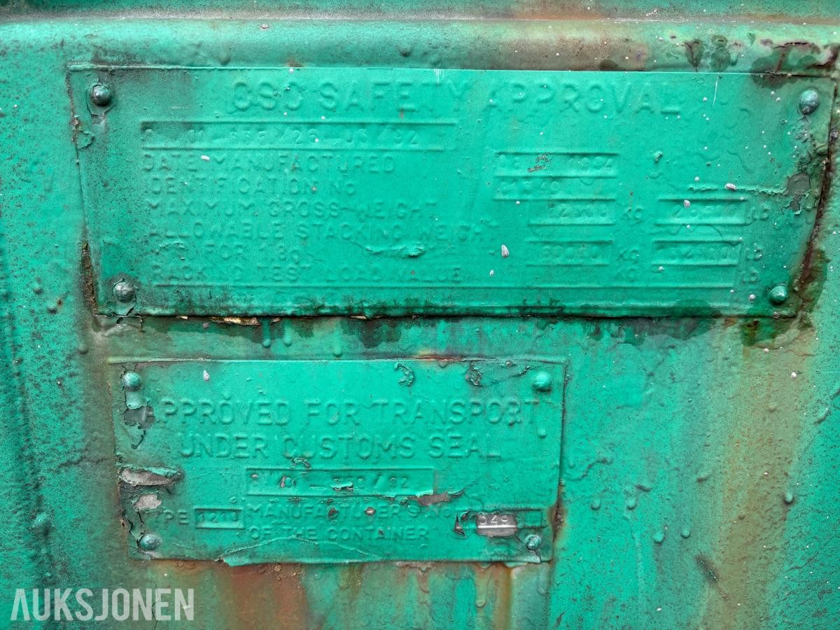 1994 10fots container med parti industrimaling / skipsmaling – Jotun m.m.