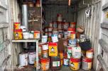 1994 10fots container med parti industrimaling / skipsmaling  – Jotun m.m.
