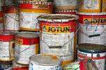 1994 10fots container med parti industrimaling / skipsmaling  – Jotun m.m.