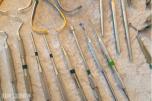 Parti odontologiske instrumenter og kirurgiske håndinstrumenter