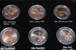 20 kr Norske Minnemynter - Komplett Sett 1999-2016!