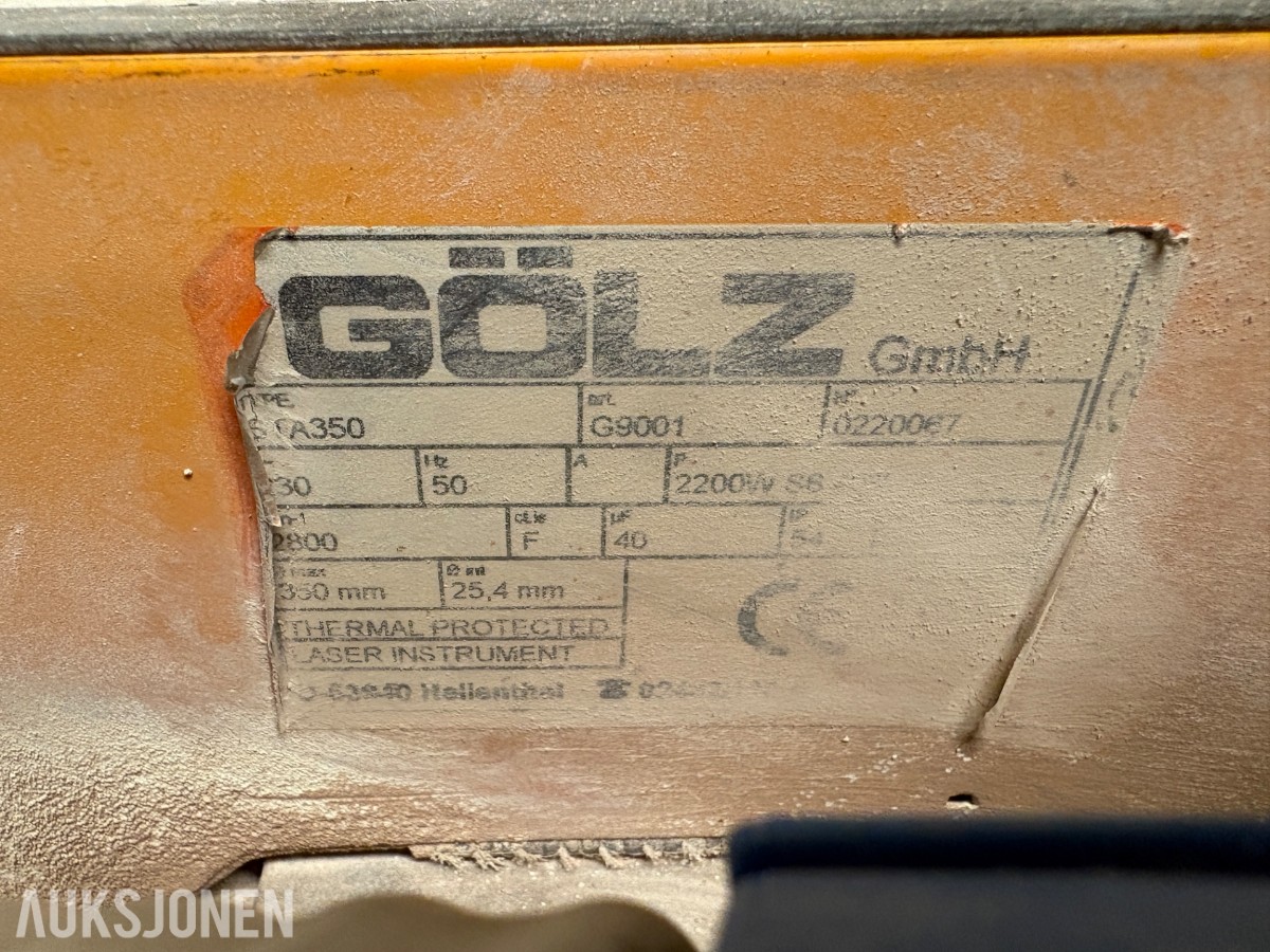 Gölz TS 350 fliskutter / steinsag – 230V