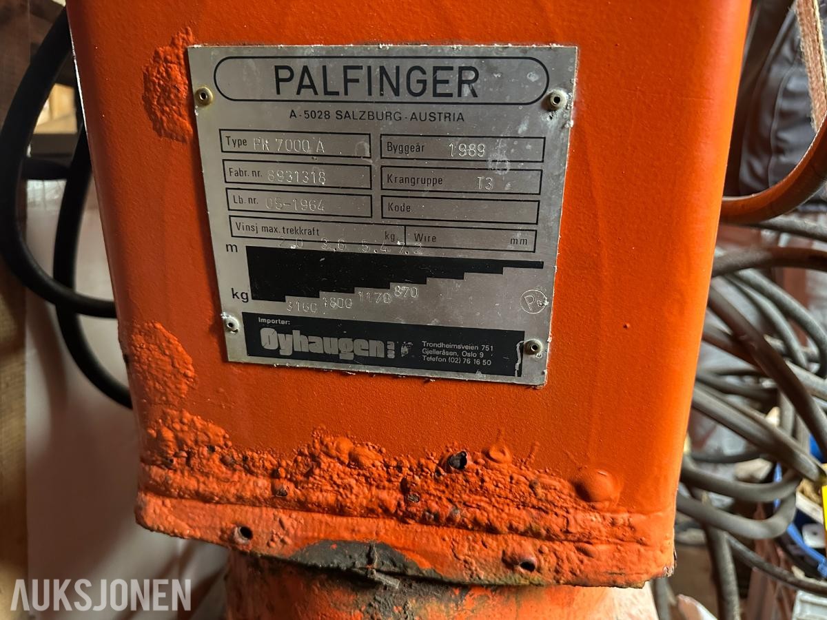 1989 Palfinger PK 7000 A Kran PK 7000 A Kran