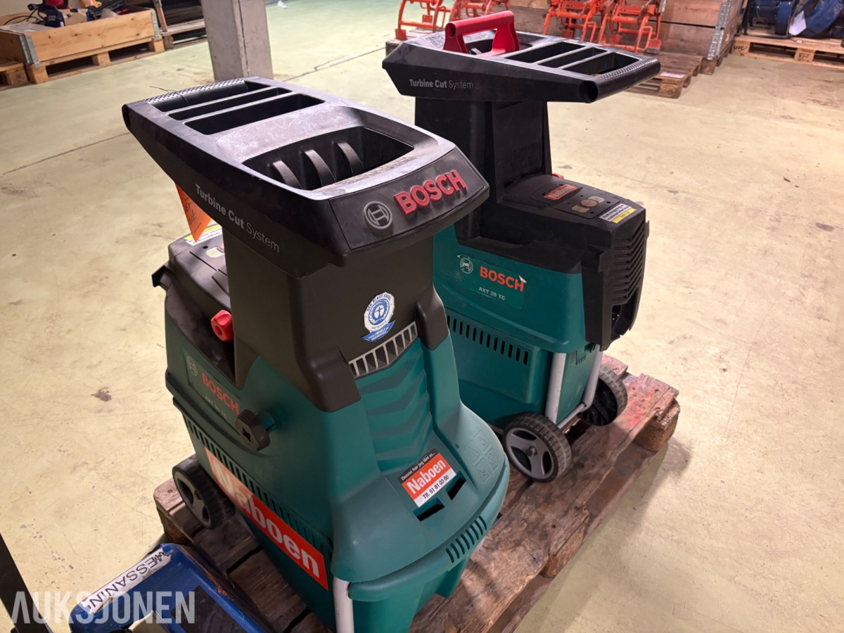  Bosch AXT 25 TC kompostkverner – 2 stk.