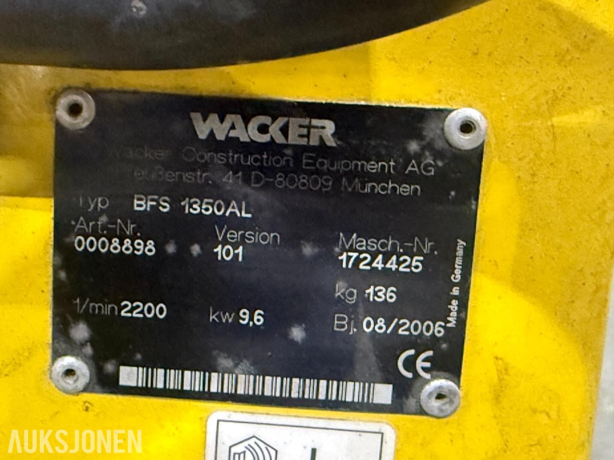 2006 Wacker Neuson BFS 1350AL asfaltsag