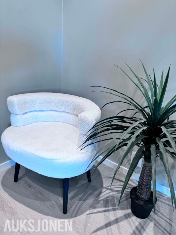 2026 2 stk. Teddy sofastol – Hvit