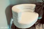 2026 2 stk. Teddy sofastol – Hvit 