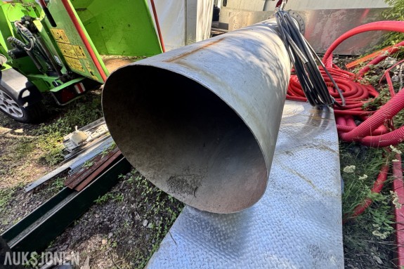Syrefast stålrør - ca 1000 x 5 x 5,450 Lenge