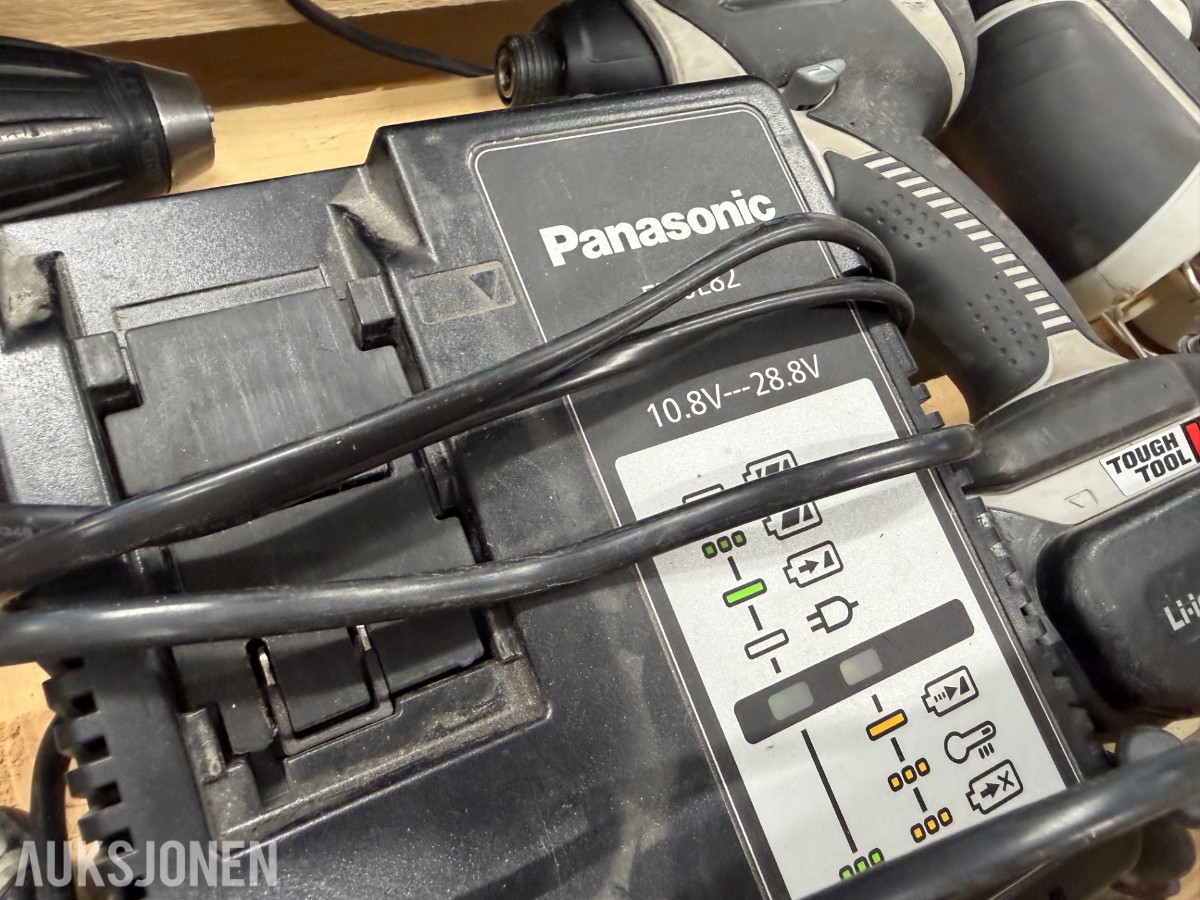 Panasonic Metalsag, drill, muttertrekker og stikksag
