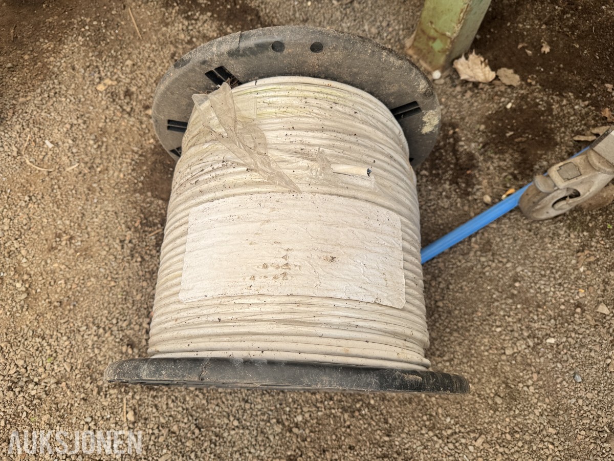Kabeltrommel 1000 m hvit signalkabel 2,5 mm² - flerleder