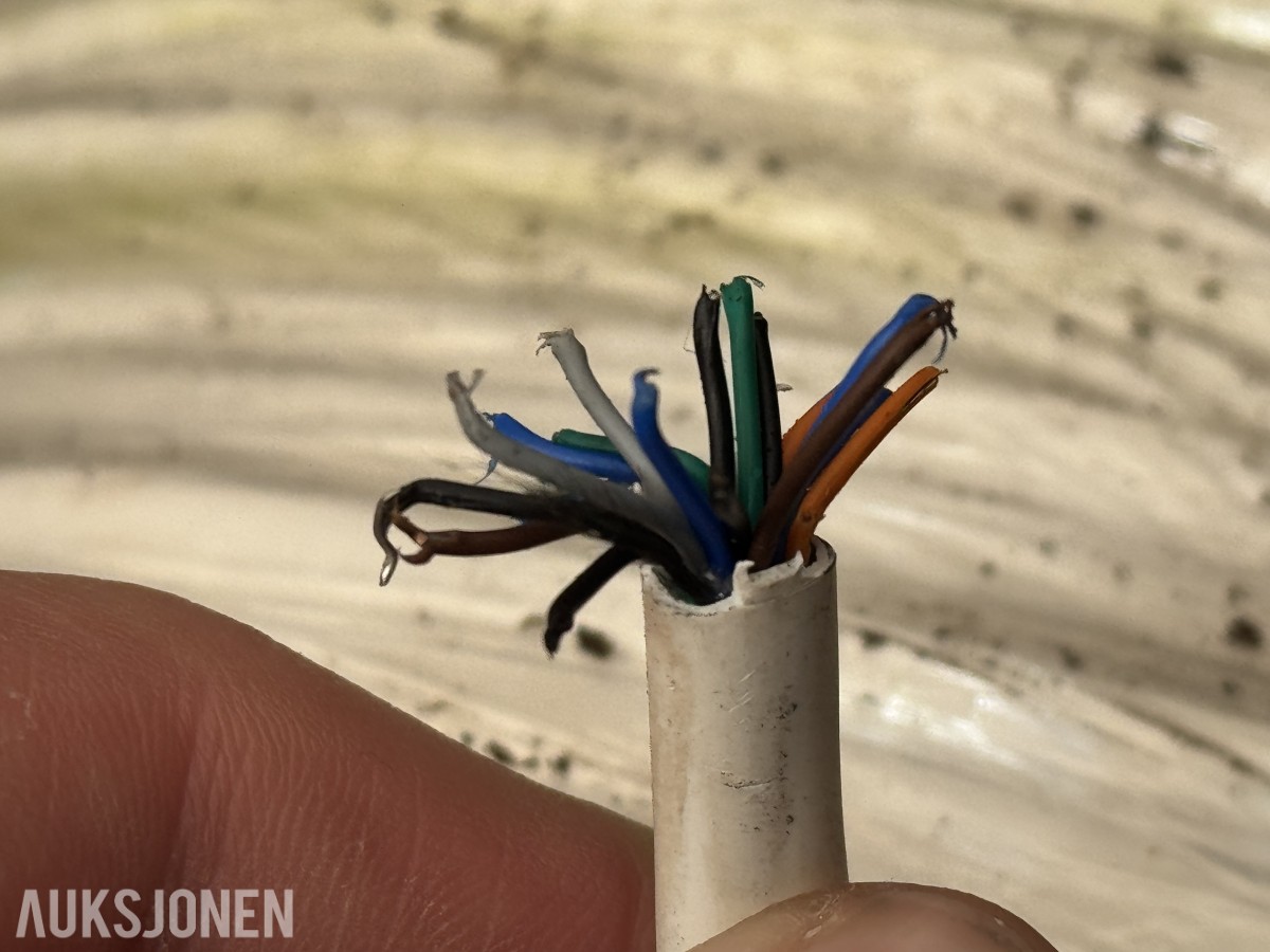 Kabeltrommel 1000 m hvit signalkabel 2,5 mm² - flerleder