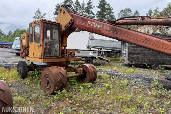 1971 Brøyt X2B gravemaskin – 4-hjuls – Skuffe – Prosjekt/restaureringsobjekt