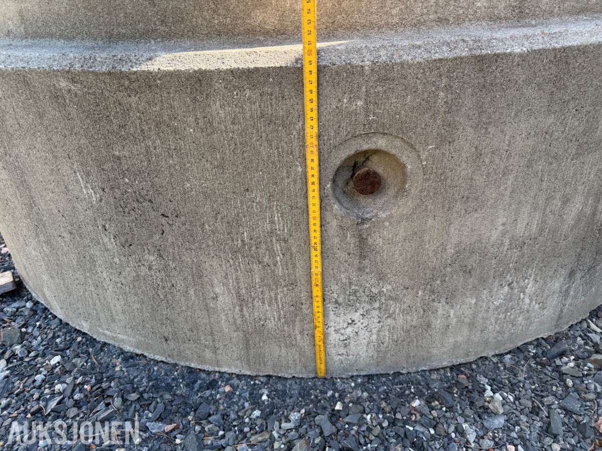 Betongkummer Ø160/80 cm med tilhørende justeringsringer