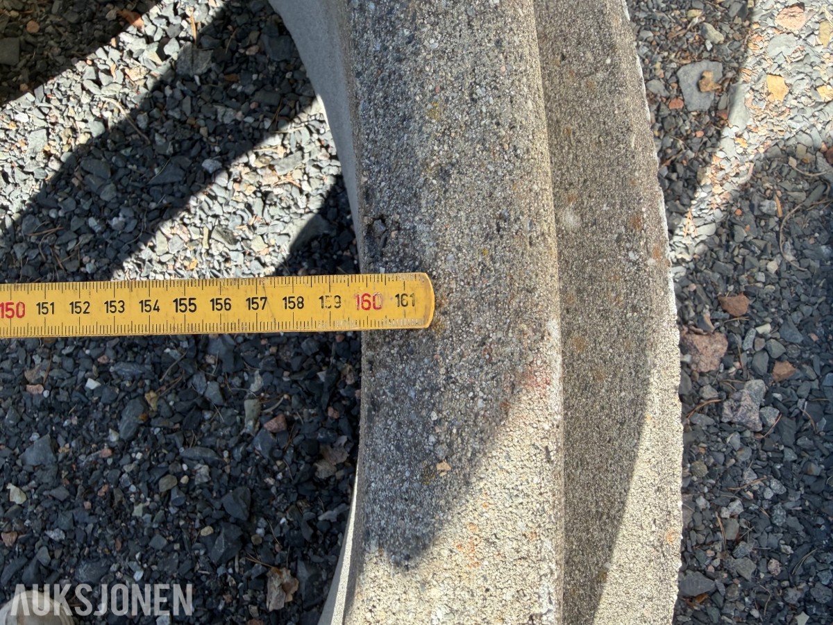 Betongkummer Ø160/80 cm med tilhørende justeringsringer
