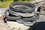 9 stk justeringsringer Ø75 cm + 1 stk betongkumring Ø65 cm