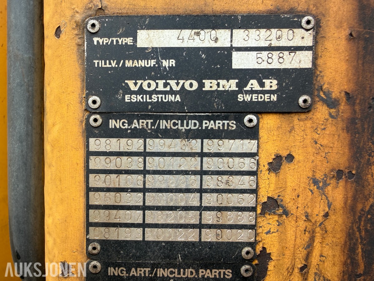 1985 Volvo BM 4400 Hjullaster