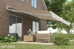 TERRASSEMARKISE 450X300CM BREDDE/UTFALL - MOTORSTYRT - KASSETTMARKISE - HELT NY