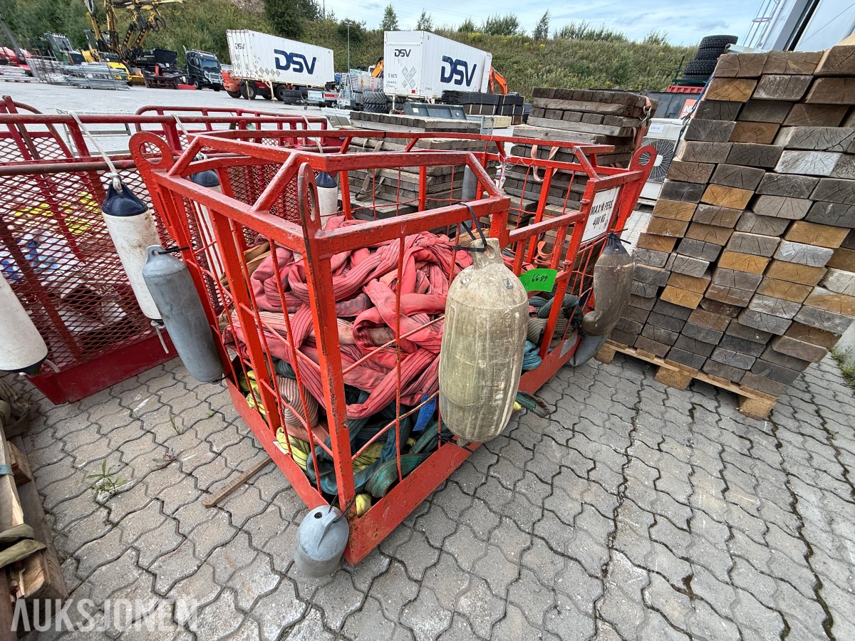 personkurv/arbeidskurv for kran med rundslynger
