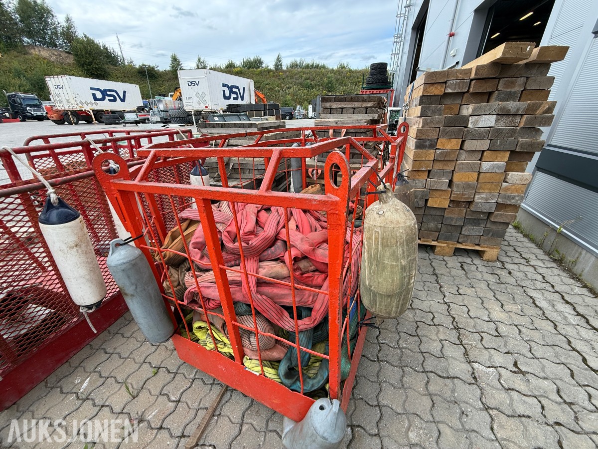 personkurv/arbeidskurv for kran med rundslynger