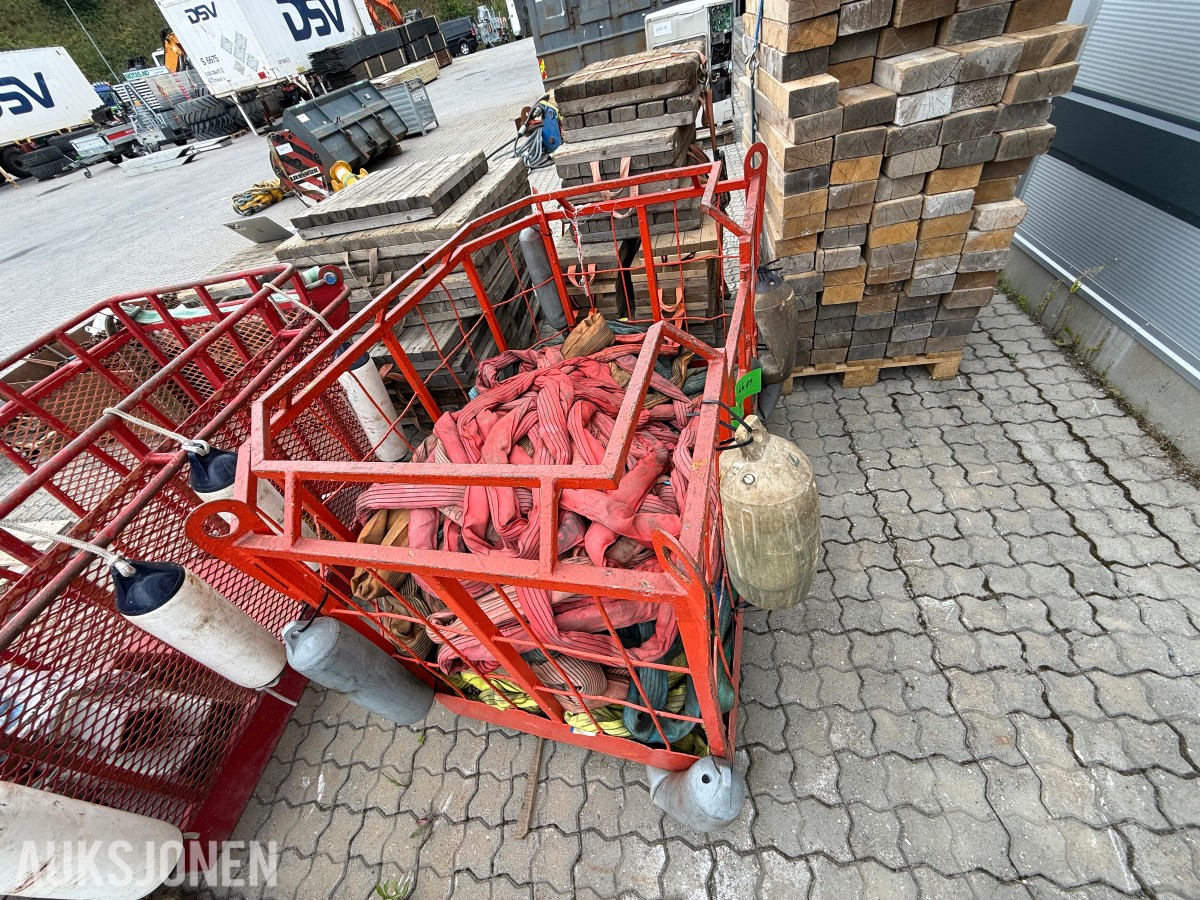 personkurv/arbeidskurv for kran med rundslynger