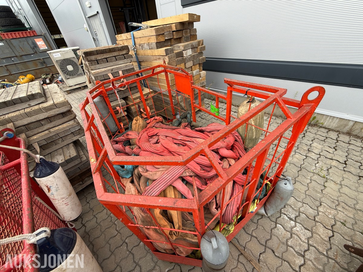 personkurv/arbeidskurv for kran med rundslynger