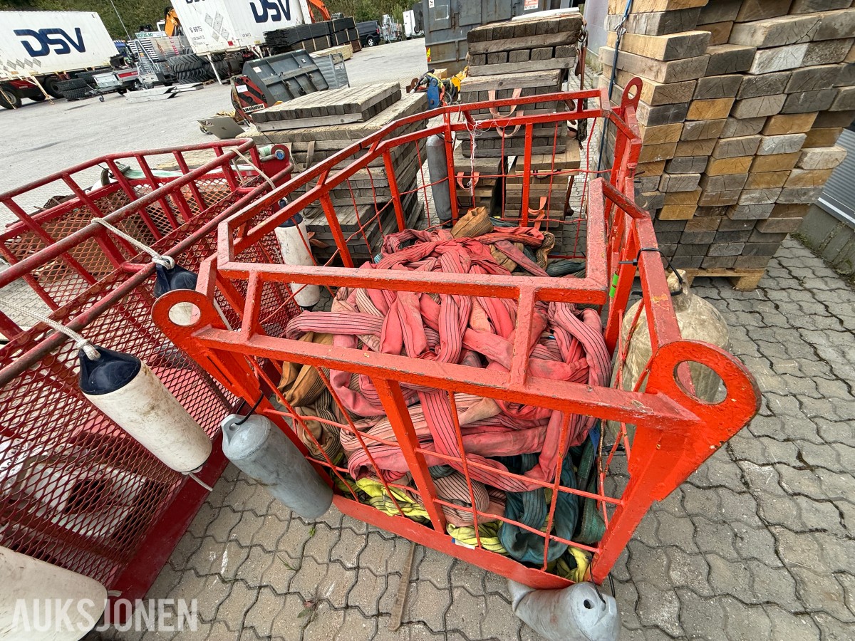 personkurv/arbeidskurv for kran med rundslynger
