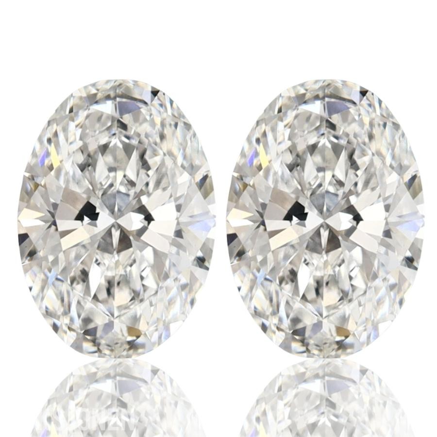 TO DIAMANTER PÅ 2,00CT TOTALT | D/VVS2 | OVAL BRILLIANT CUT | IGI
