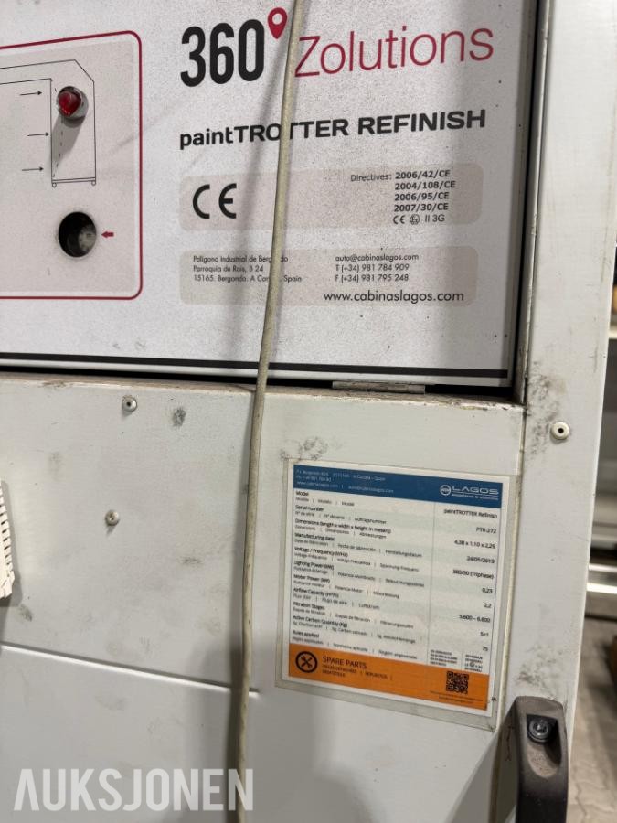 Paint Trotter Refinish mobil lakkboks/avsug Personbil