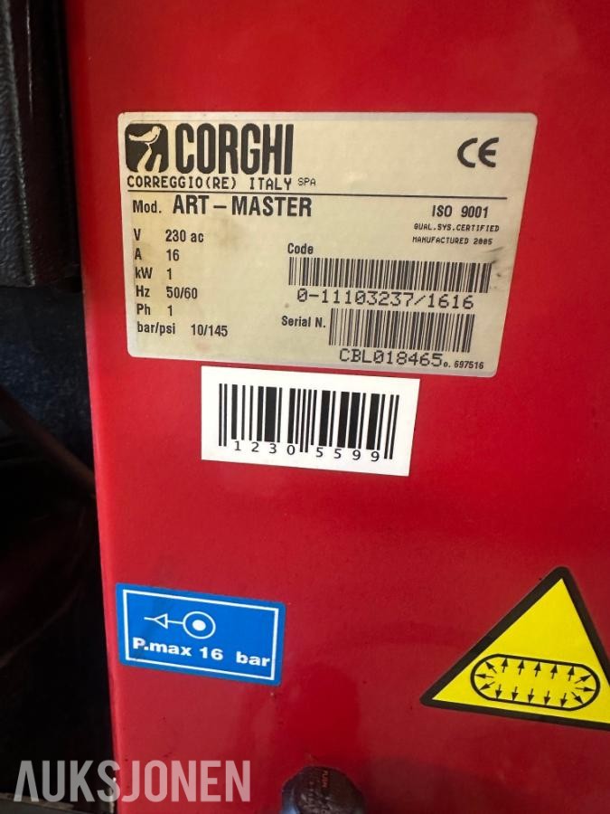 Corghi Artiglio Master 26 dekkomlegger