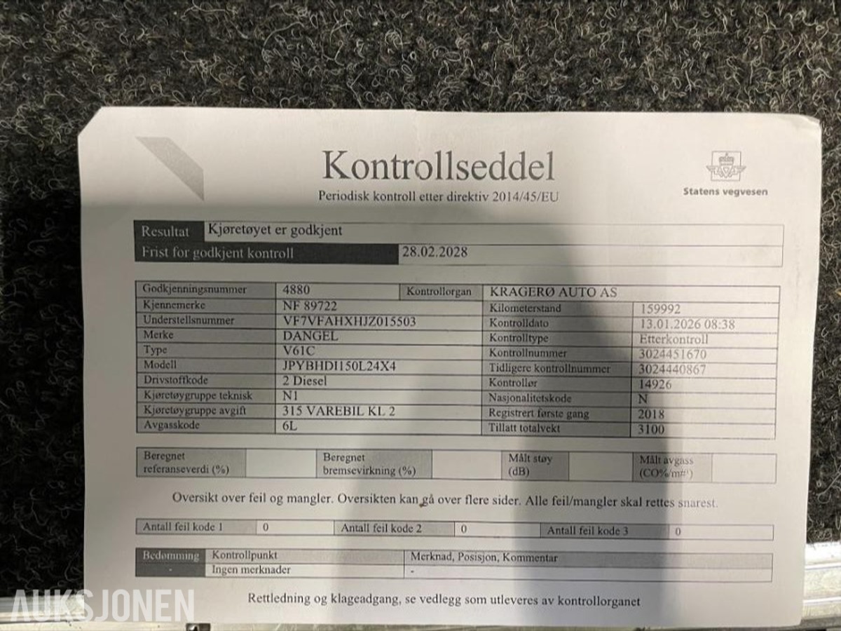 2018 Citroen Jumpy 2.0-150 D 4X4 - 171325km - Innredning
