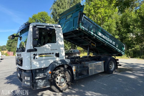 2020 MAN TGM 18.290 4x2 tippbil – 290 hk – Meiller tipp – servicehistorikk - velholdt - 3 veis tipp