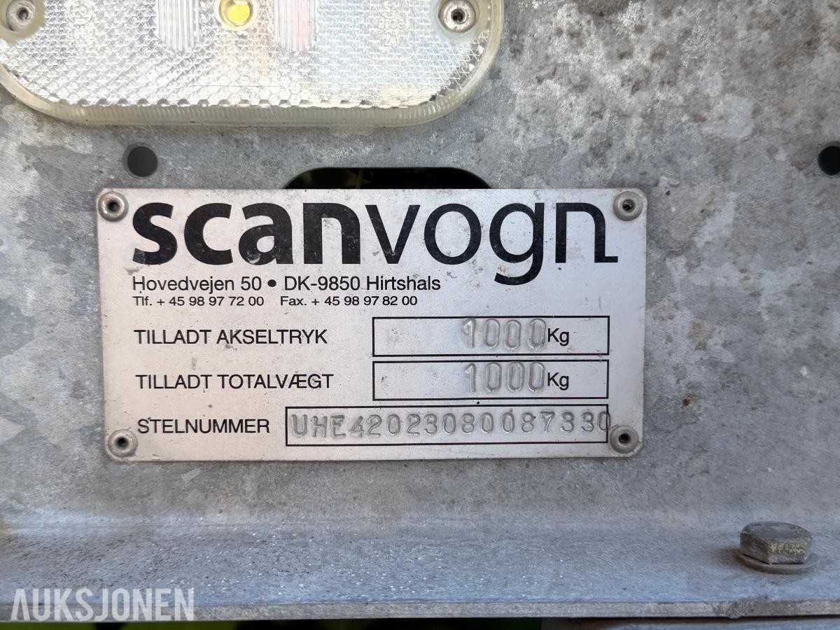 Scanvogn toalettbrakke / 2-delt med dusj