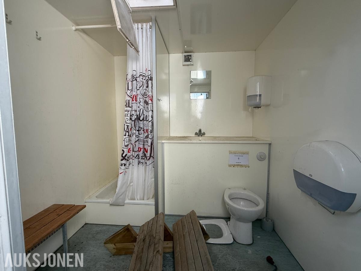Scanvogn toalettbrakke / 2-delt med dusj
