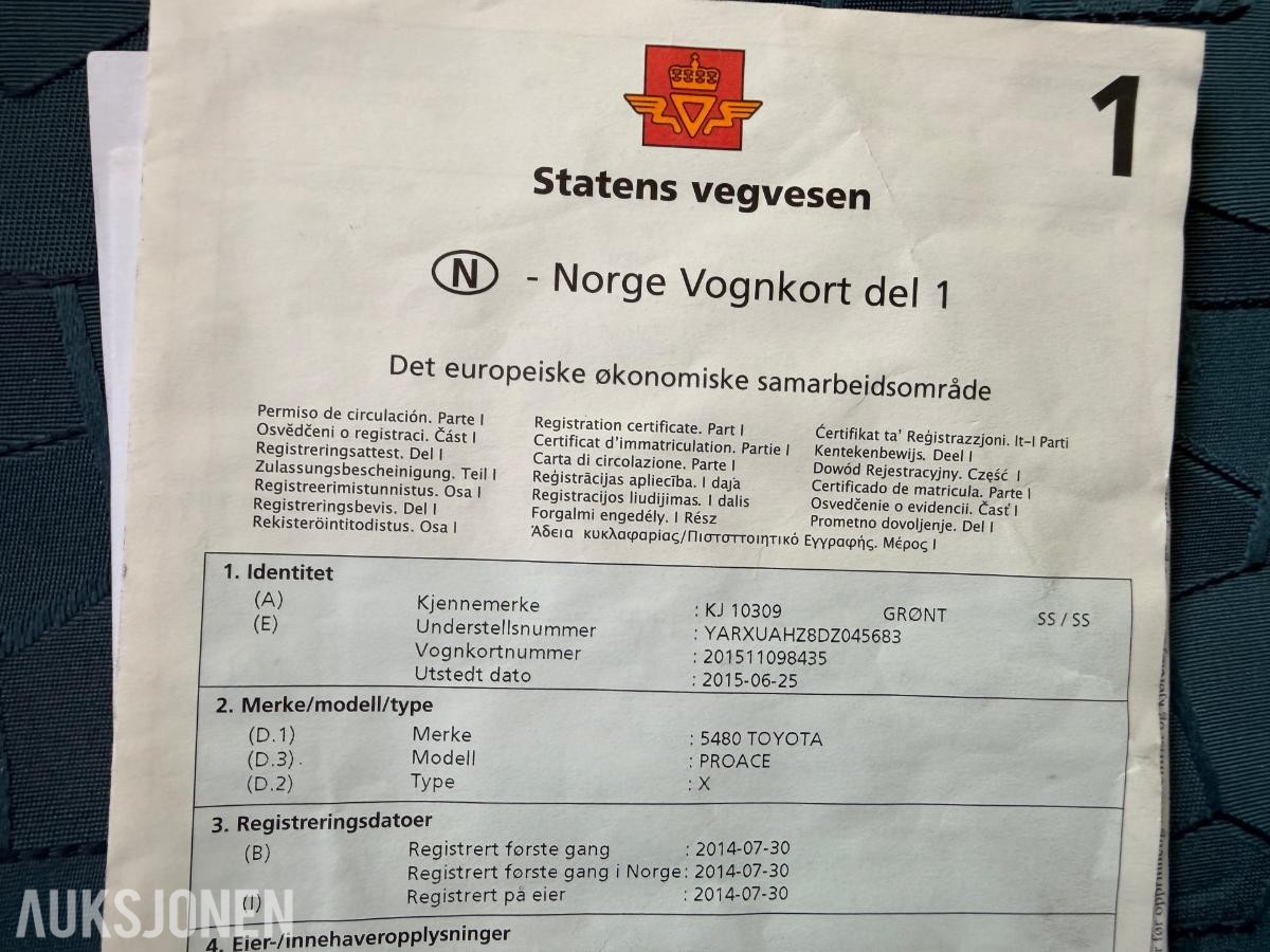 2014 Toyota ProAce, 2.0-128 D, 158056km