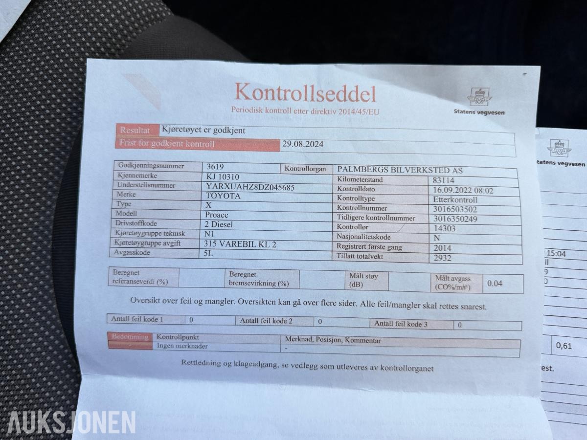 2014 Toyota ProAce, PROACE 2.0-128 D, 90000km