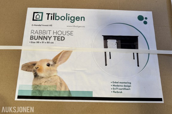 2 stk Bunny Ted kaninbur / smådyrhus 98 x 51 x 90 cm