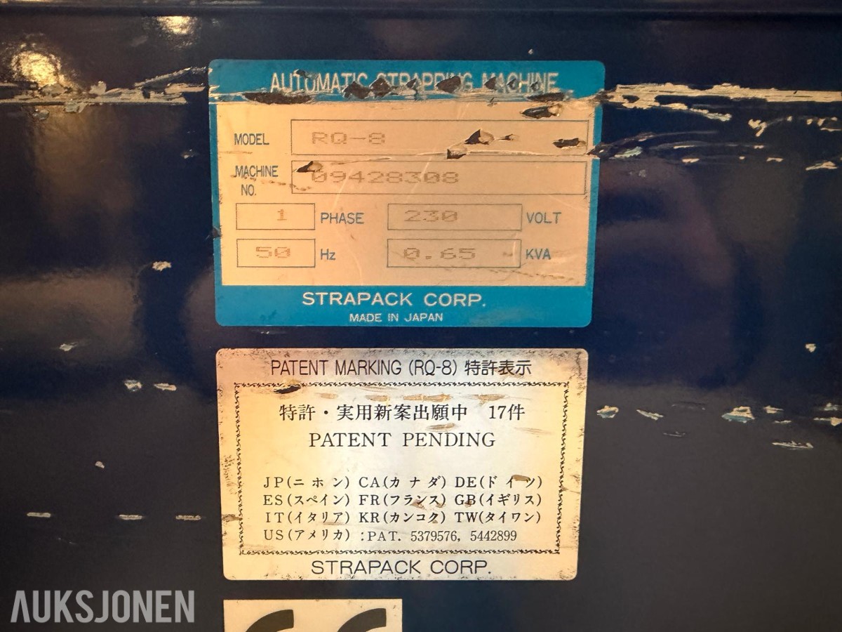 Strapack RQ-8 automatisk stroppemaskin