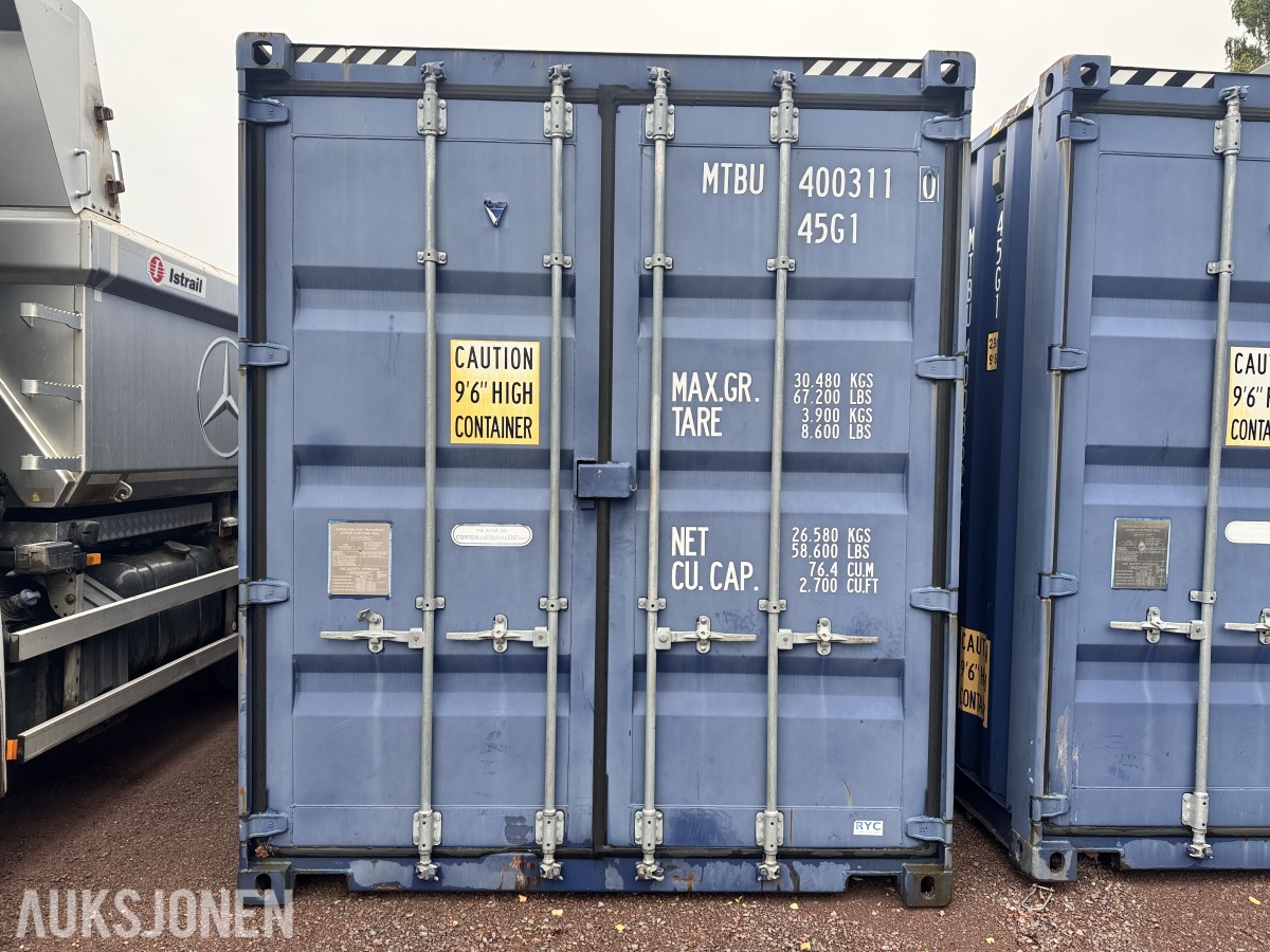 40 fot container /m reol - High Cube