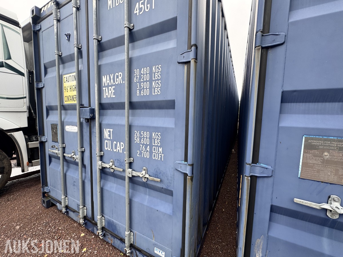 40 fot container /m reol - High Cube