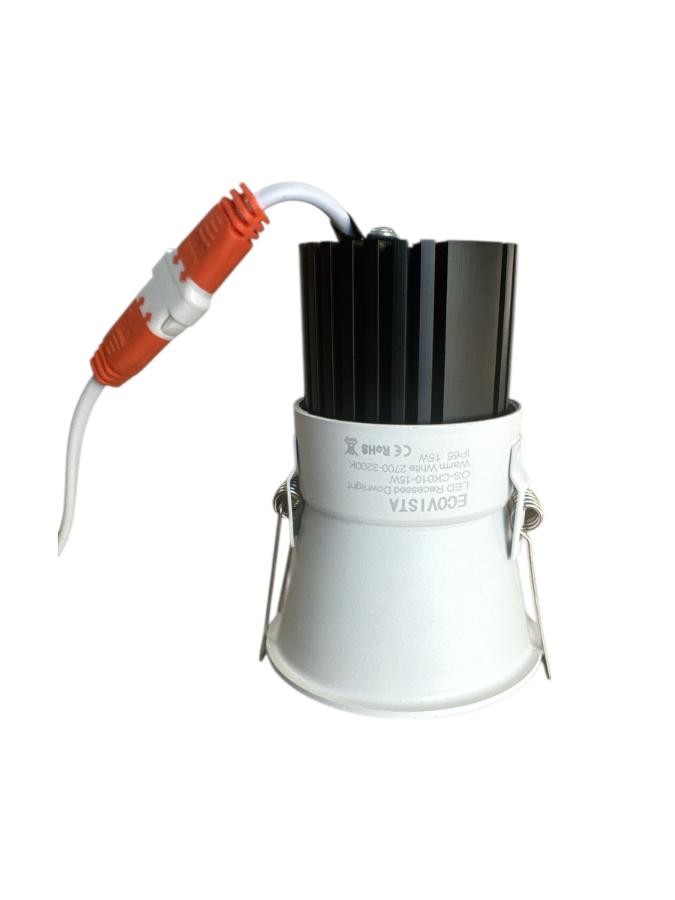 60 stk LED Downlights ECOVISTA – 15W IP65 (2700–3200K)
