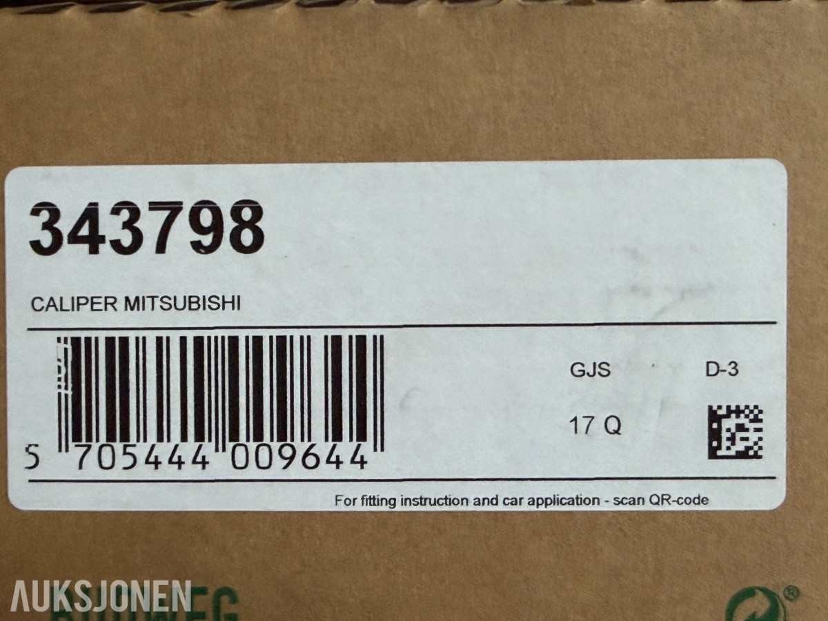 MITSUBISHI – STORT VARELAGER MED NYE BREMSEDELER